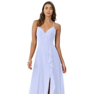 Azazie lavender bridesmaid dress